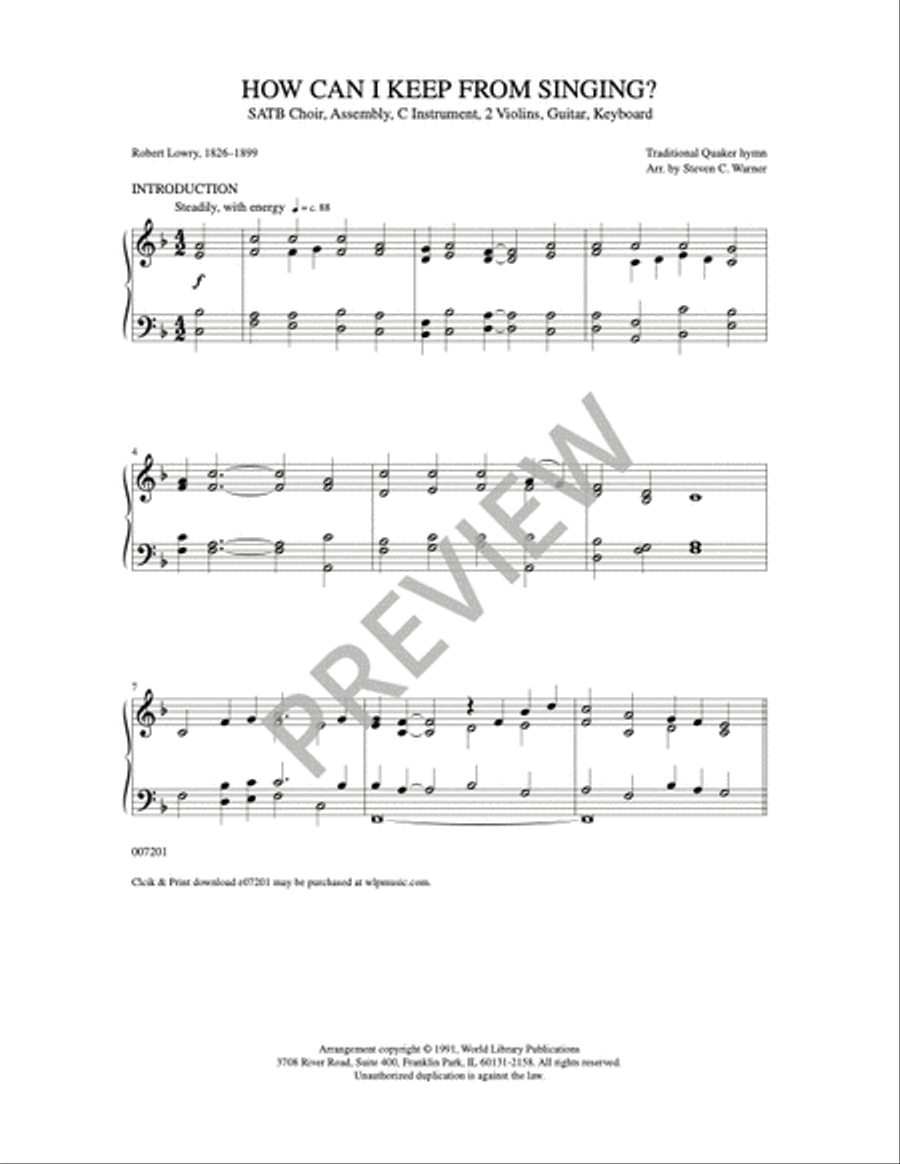 How Can I Keep From Singing 4-Part scores gallery preview page 9