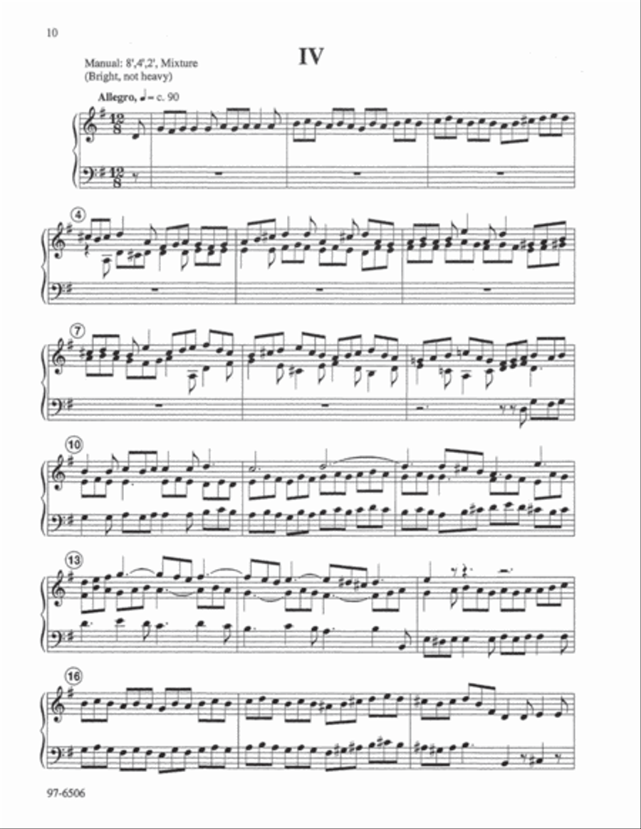 Partita on Azmon Partita on Azmon Organ scores gallery preview page 6