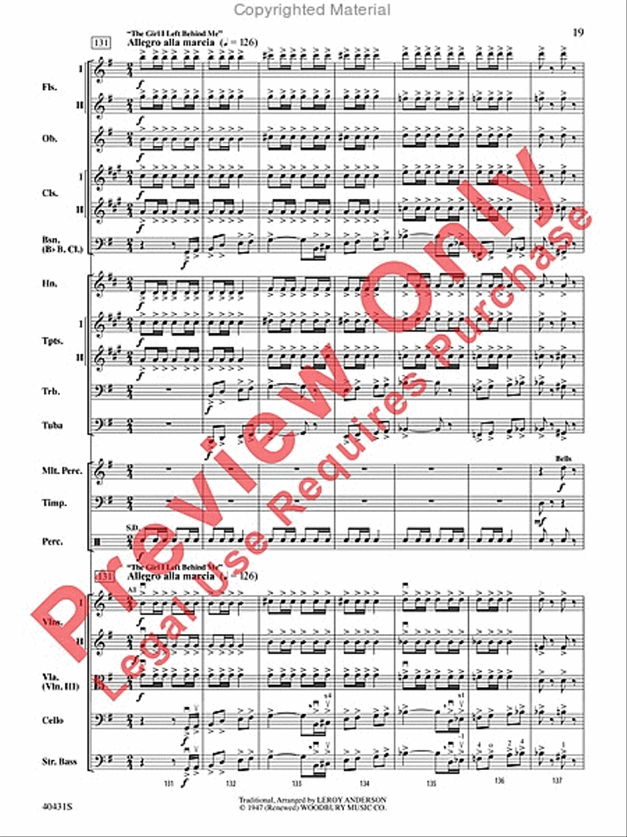 Leroy Anderson's Irish Suite, Part 2 (Themes from) Full Orchestra scores gallery preview page 20