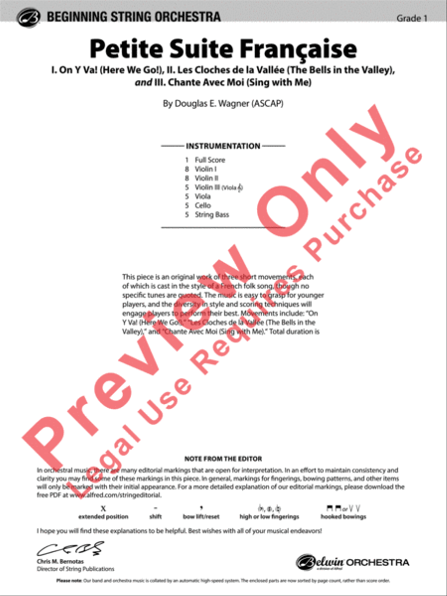 Petite Suite Française String Orchestra scores gallery preview page 2