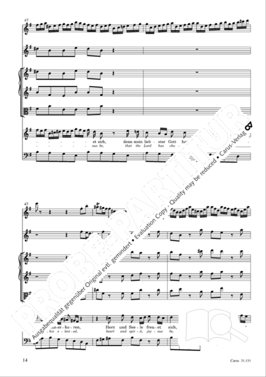 Comfort sweet, that Jesus came 4-Part scores gallery preview page 15