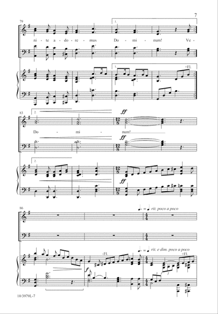 O Hear the Angel Voices 4-Part scores gallery preview page 7