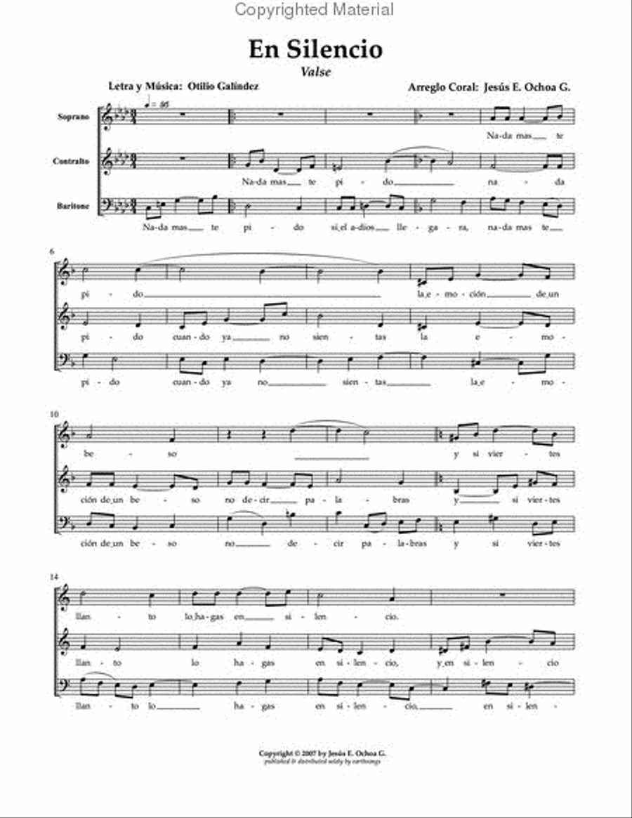 en silencio 3-Part scores gallery preview page 2