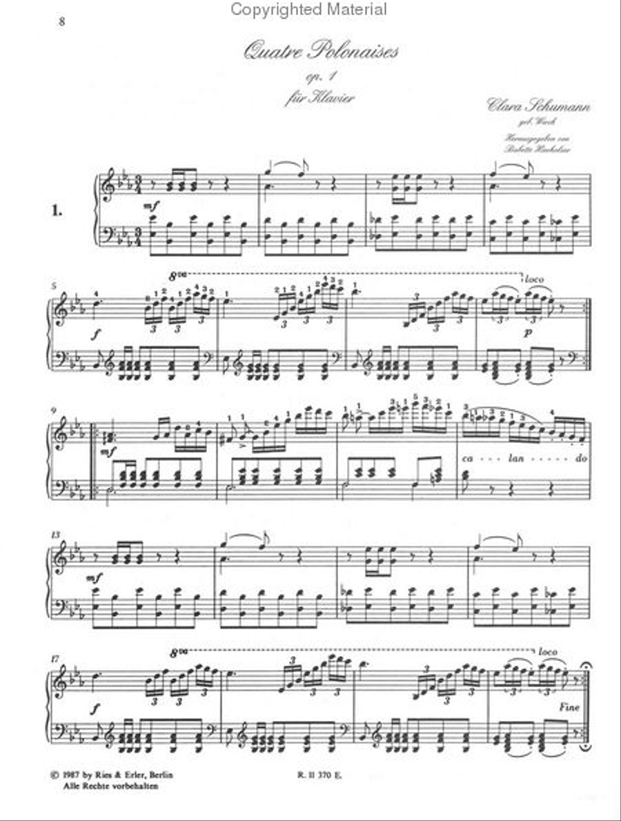 Quatre Polonaises Pour Le Pianoforte Piano Solo scores gallery preview page 2