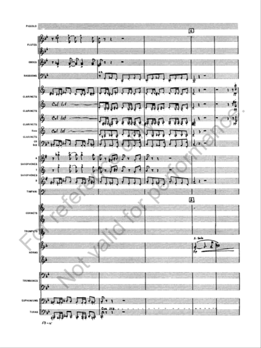 Oberon Concert Band scores gallery preview page 17