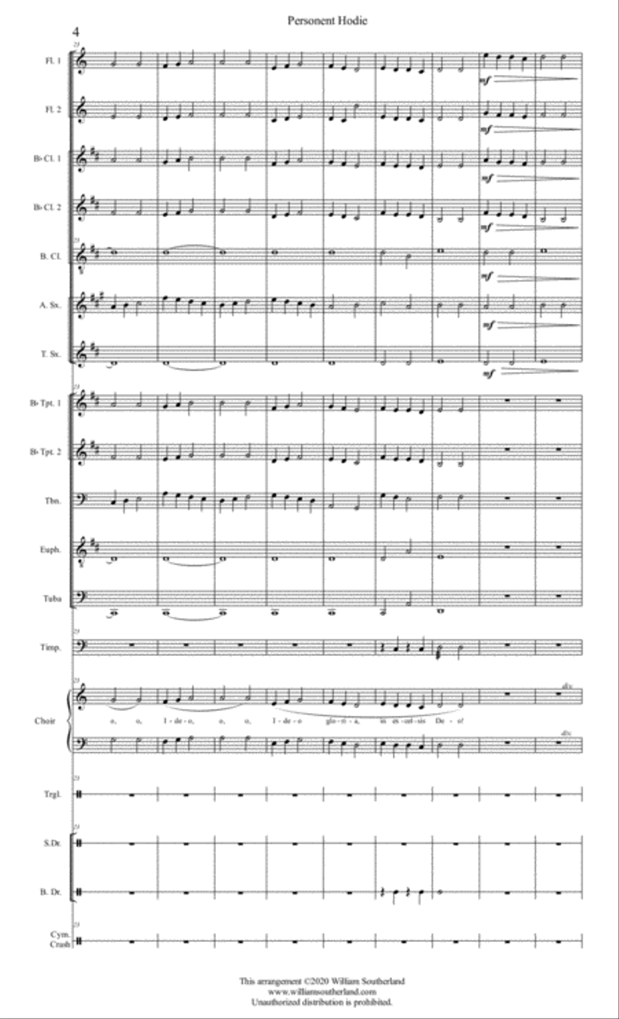 Personent Hodie 3-Part scores gallery preview page 4