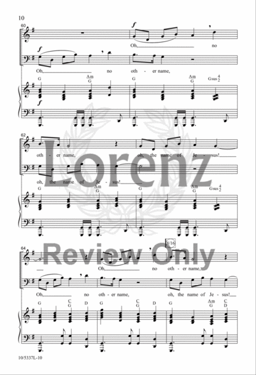 The Name of Our God 4-Part scores gallery preview page 9