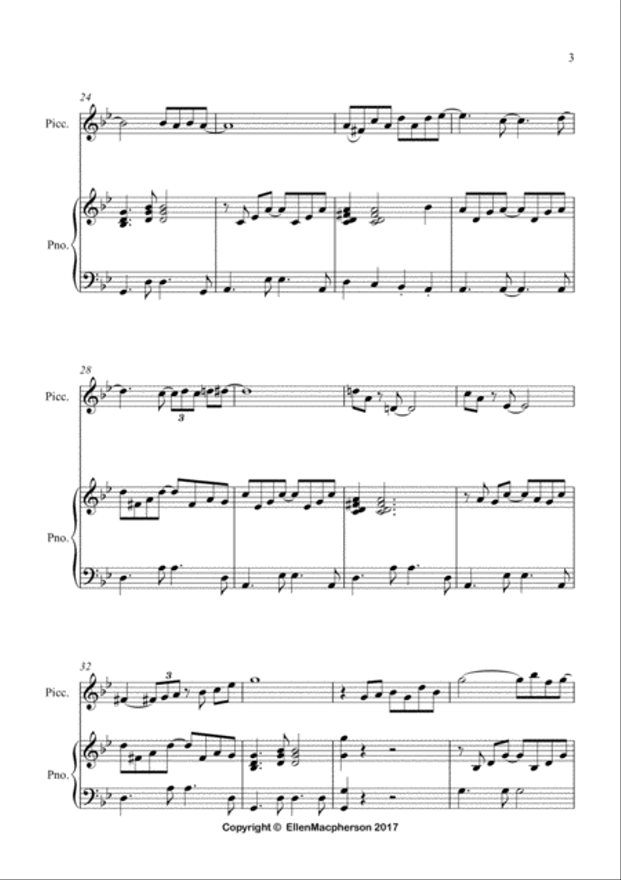 Piccolo Plays Bossa Nova Piccolo scores gallery preview page 4