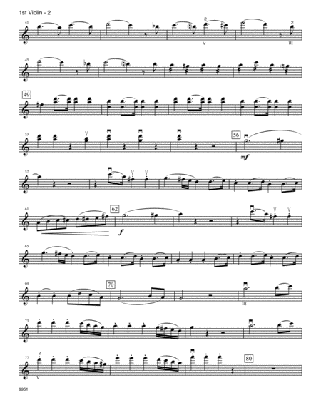 Allegro From Jupiter Symphony - 1st Violin