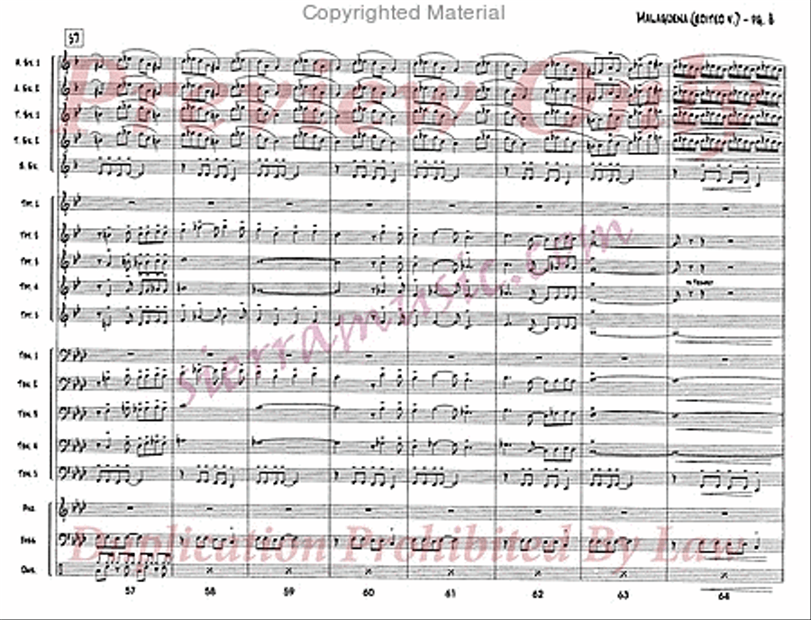 Malaguena Malaguena Jazz Ensemble scores gallery preview page 9