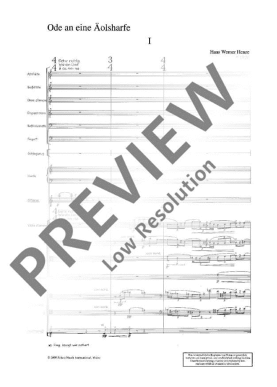 Ode an eine Äolsharfe Ode an eine Äolsharfe Bassoon scores gallery preview page 9