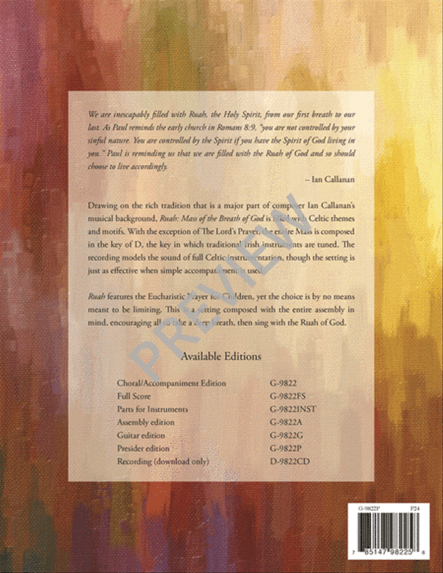 Ruah - Presider edition Ruah - Presider edition C Instrument scores gallery preview page 24
