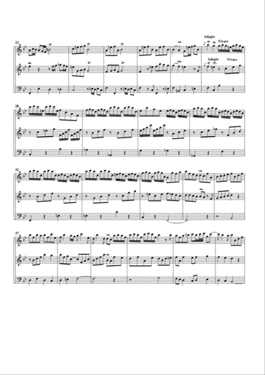 Choral, Herr Jesu Christ, dich zu uns wend BWV Anh.172 (arrangement for 3 recorders) Choir scores gallery preview page 2