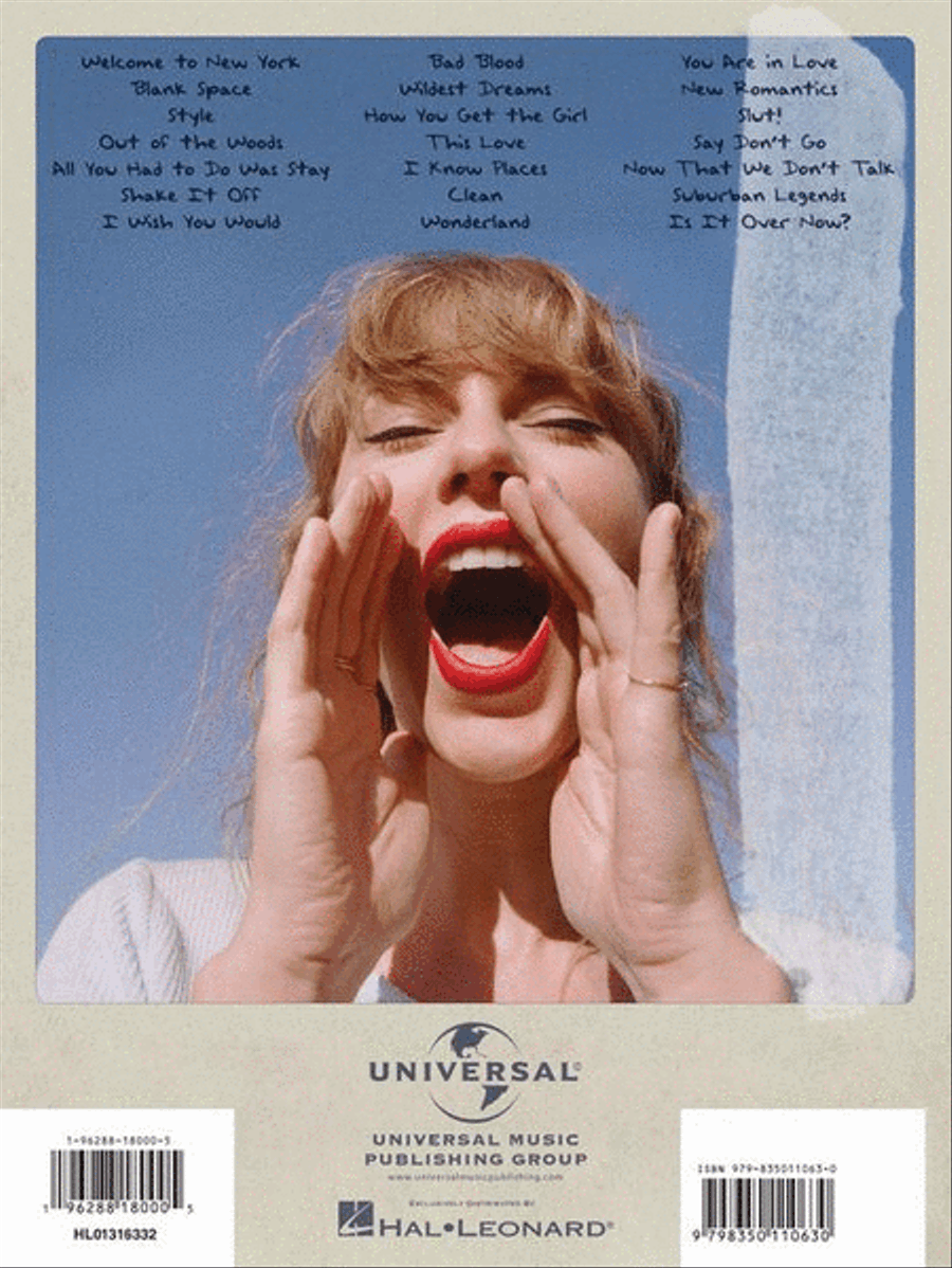 Taylor Swift – 1989 (Taylor's Version) Piano, Vocal, Guitar scores gallery preview page 9