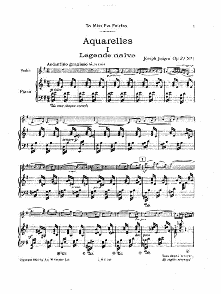 Aquarelles, Op. 59