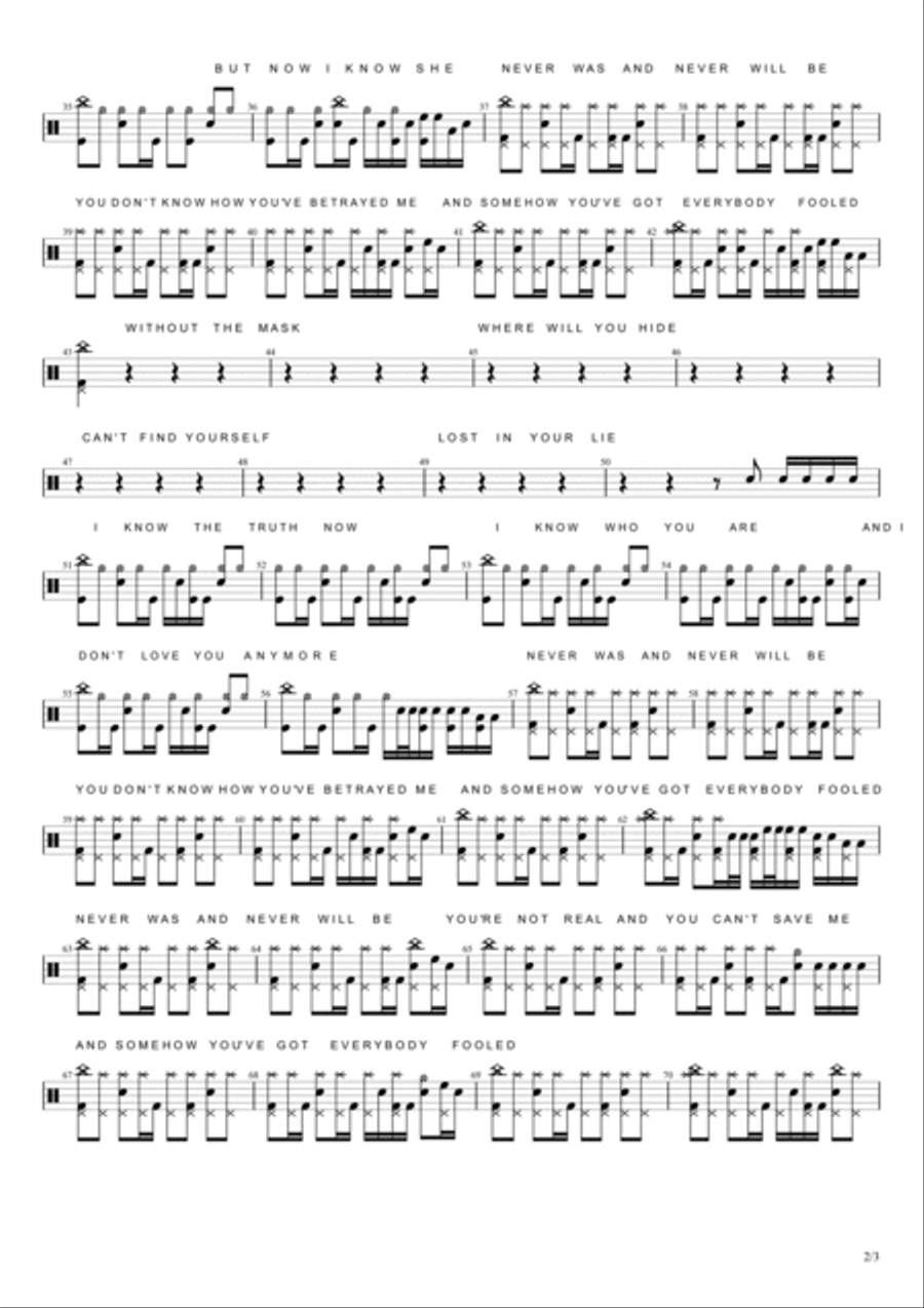 Everybody's Fool Everybody's Fool Drum Set scores gallery preview page 2