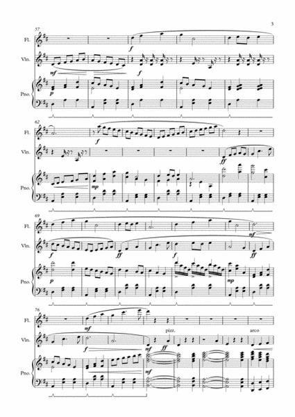 Classical Trio - for Piano, Flute and Violin image number null