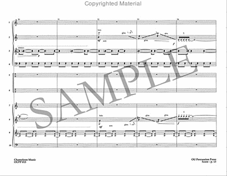 Chameleon Music Percussion Ensemble scores gallery preview page 14