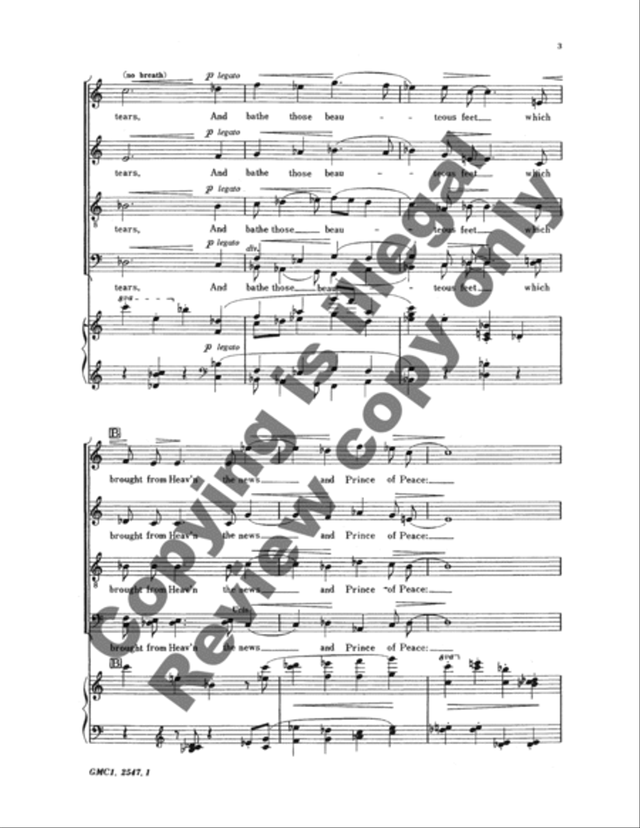 Drop, Slow Tears 4-Part scores gallery preview page 7