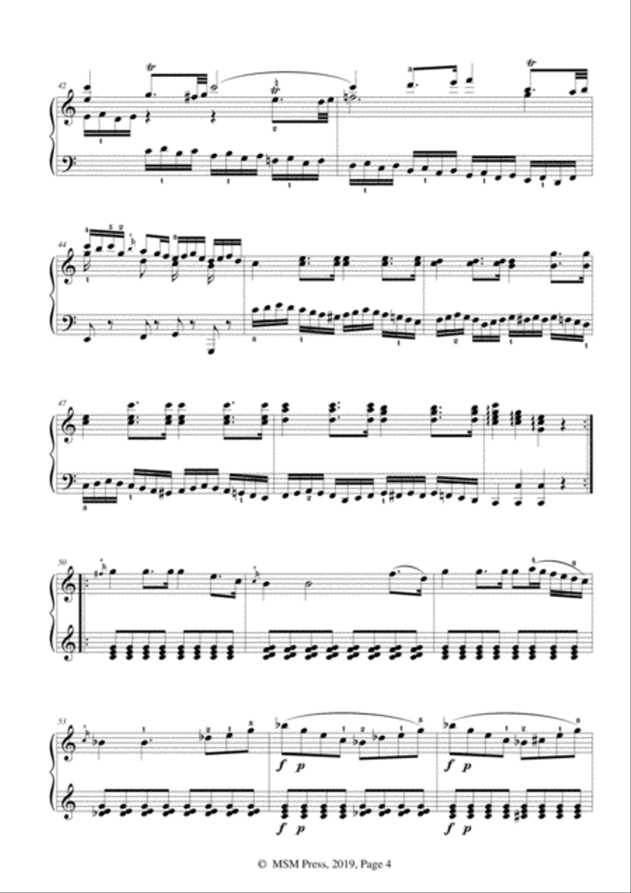 Mozart-Piano Sonata No.8 in a minor,K.310,No.1 Piano Solo scores gallery preview page 6