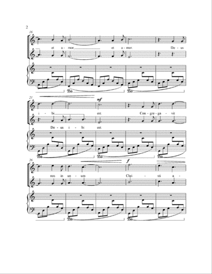 Ubi Caritas SA scores gallery preview page 2