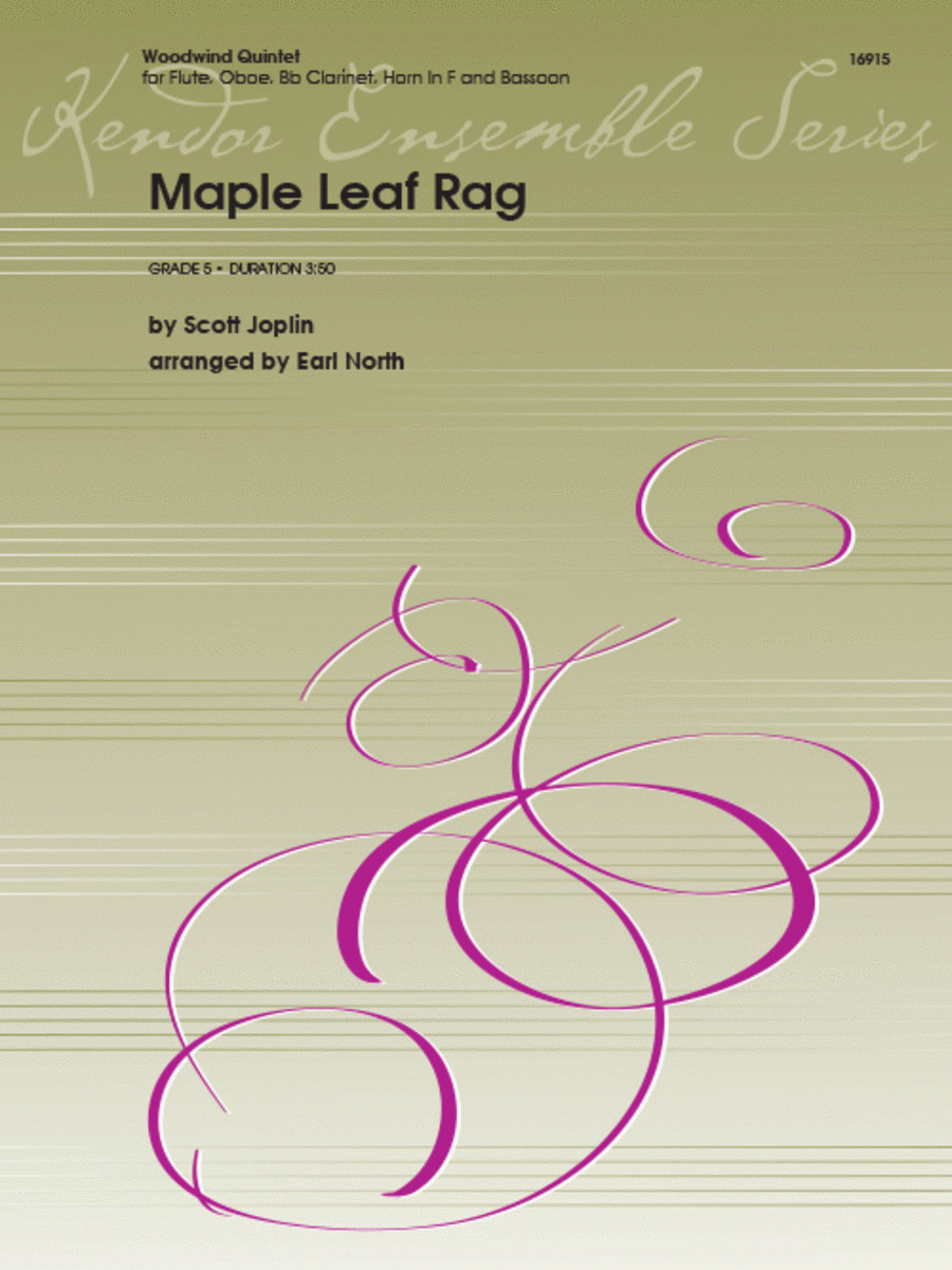 Maple Leaf Rag Woodwind Quintet scores gallery preview page 1