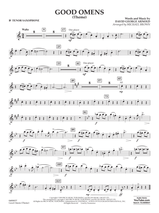 Good Omens (Theme) (arr. Michael Brown) - Bb Tenor Saxophone