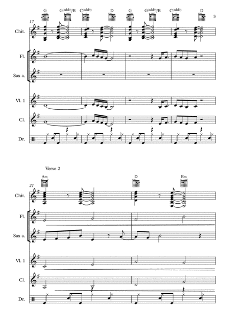 Thinking Out Loud Flute scores gallery preview page 3