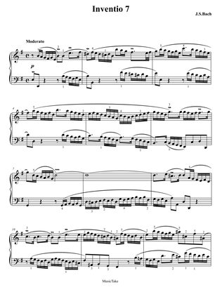 Book cover for Bach Invention 7 in E minor