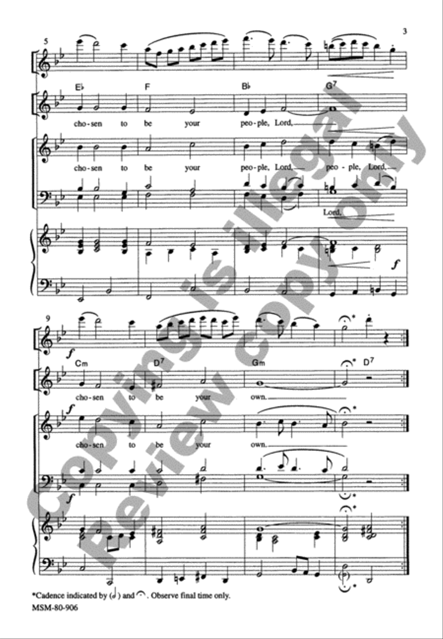 Blessed Are We Imitate Christ (2 Responses) 4-Part scores gallery preview page 3