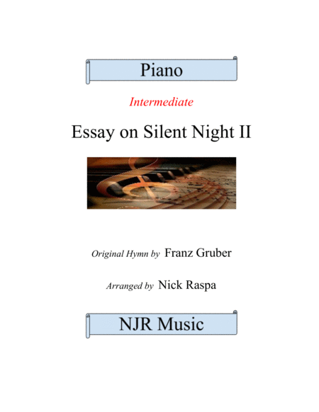 Essay on Silent Night II (Theme and variations on Silent Night) - int piano image number null