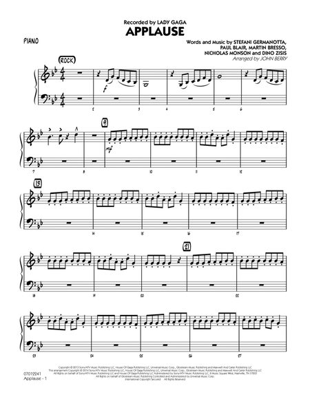 Applause - Piano