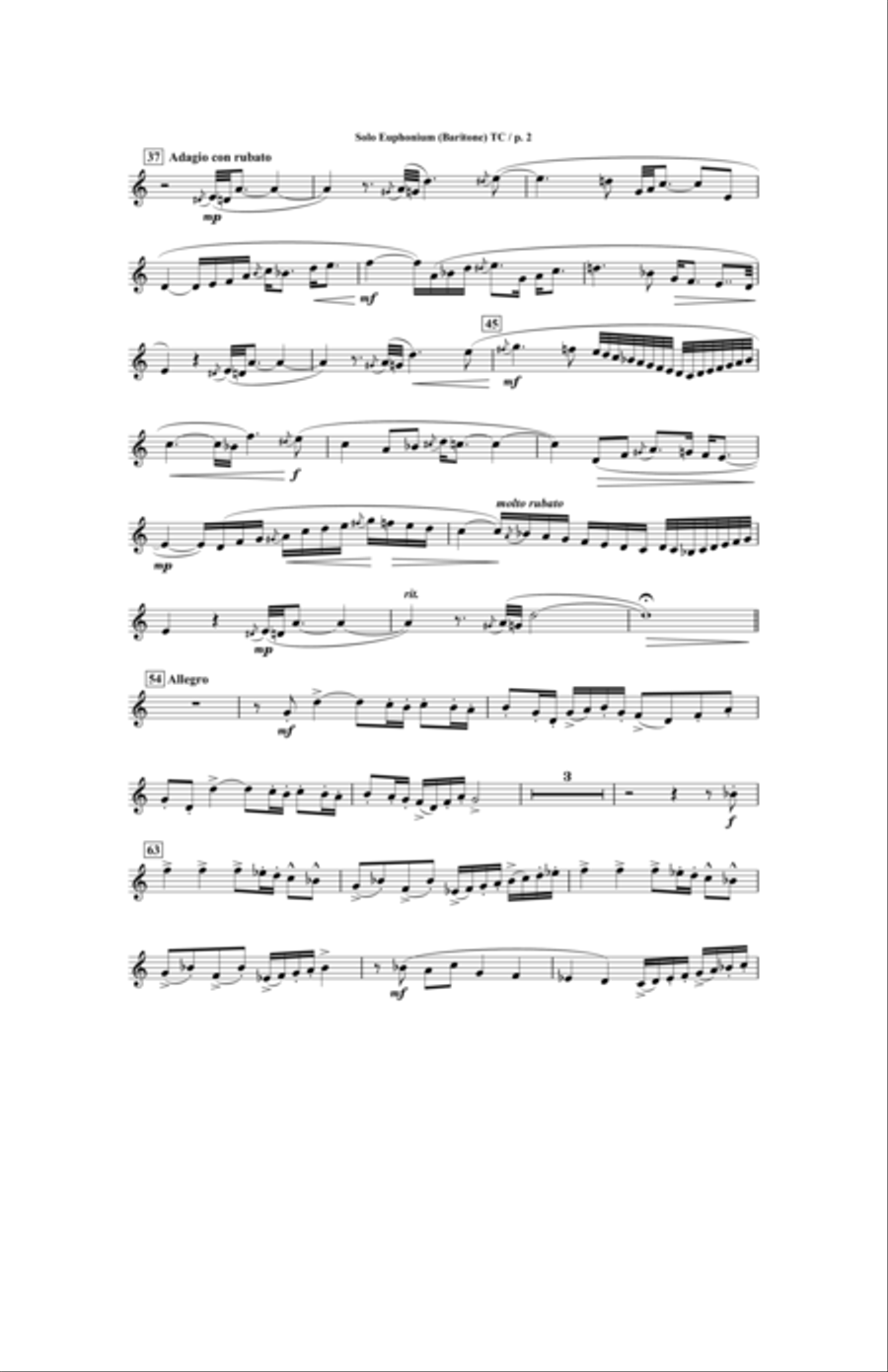Intrada, Recitative and Rondo Baritone Horn TC scores gallery preview page 3