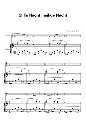 Franz Xaver Gruber - Stille Nacht, heilige Nacht (for Violin and Piano)