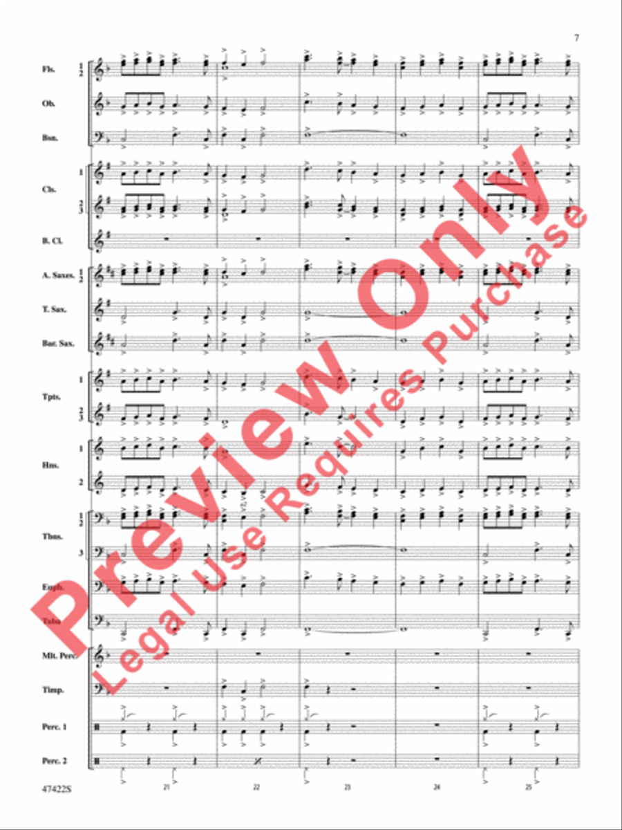 Boughs of Holly Concert Band scores gallery preview page 8