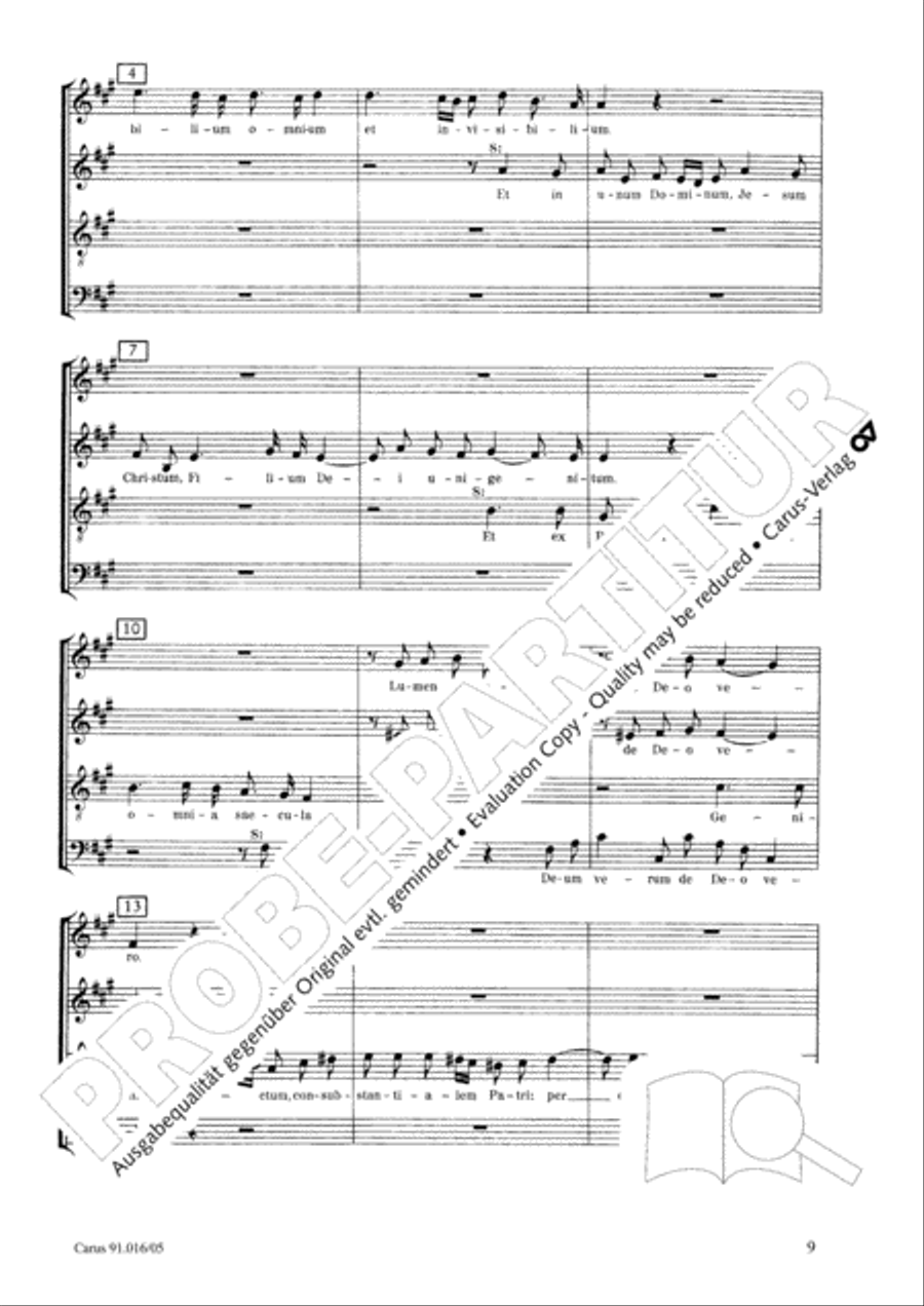 Missa in A Major Missa in A Major 4-Part scores gallery preview page 9