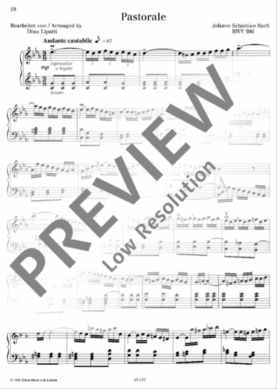 Pastorale Piano Solo scores gallery preview page 2