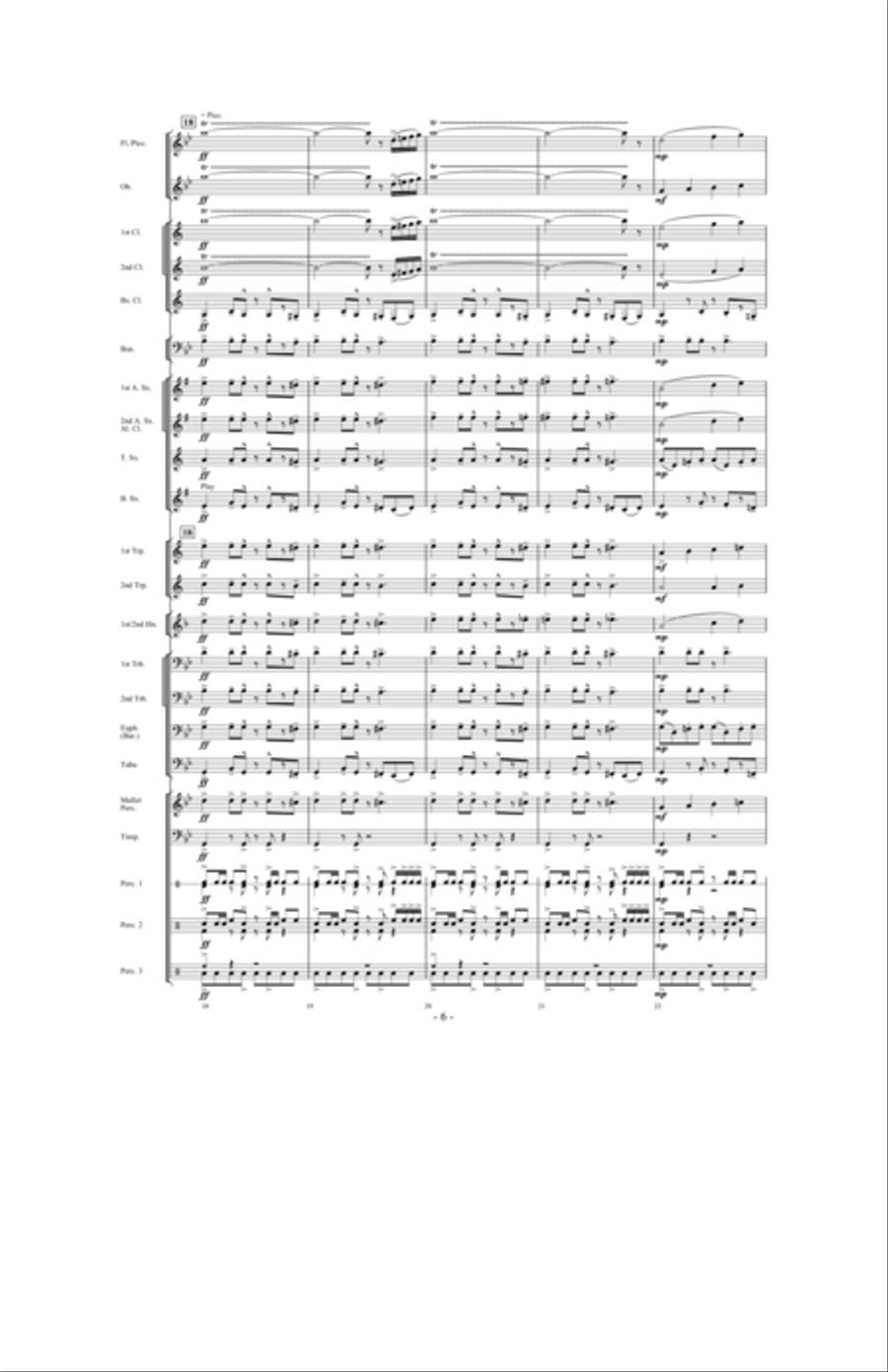 Night Ride Through Metropolis Concert Band scores gallery preview page 5