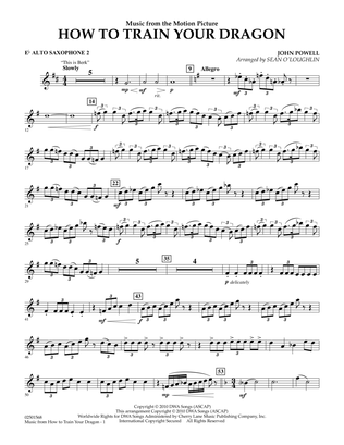 Music from How To Train Your Dragon - Eb Alto Saxophone 2