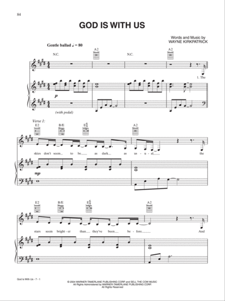 God Is With Us God Is With Us Piano, Vocal, Guitar scores gallery preview page 1