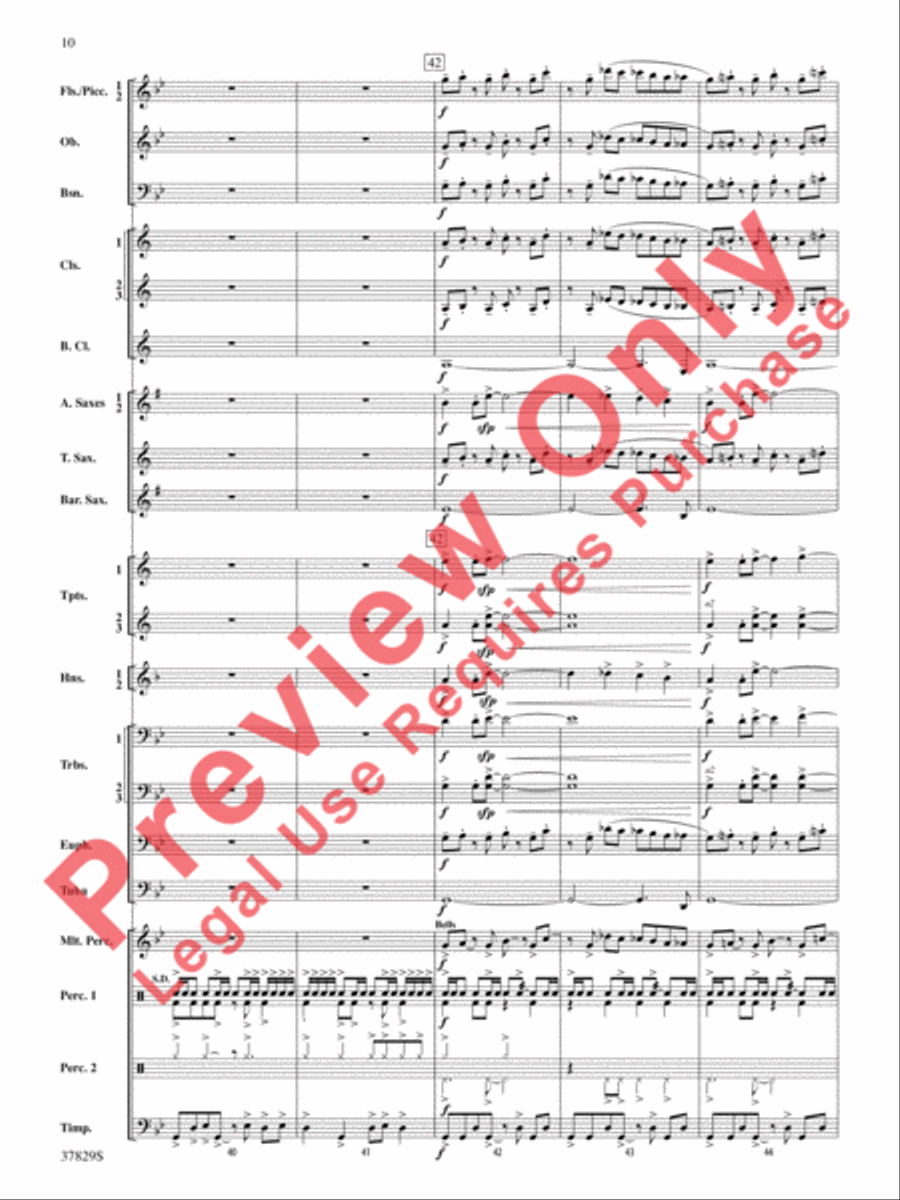 Vertigo Concert Band scores gallery preview page 11