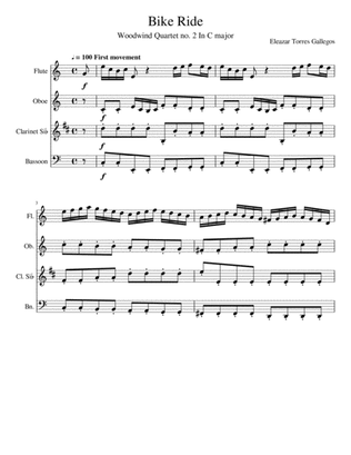 Bike Ride (Woodwind Quartet no. 2 In C major)