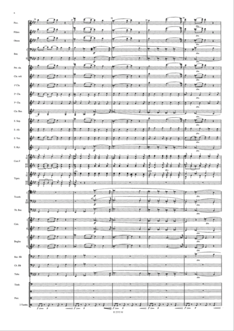 Symphonie Funebre et Triomphale Concert Band scores gallery preview page 7