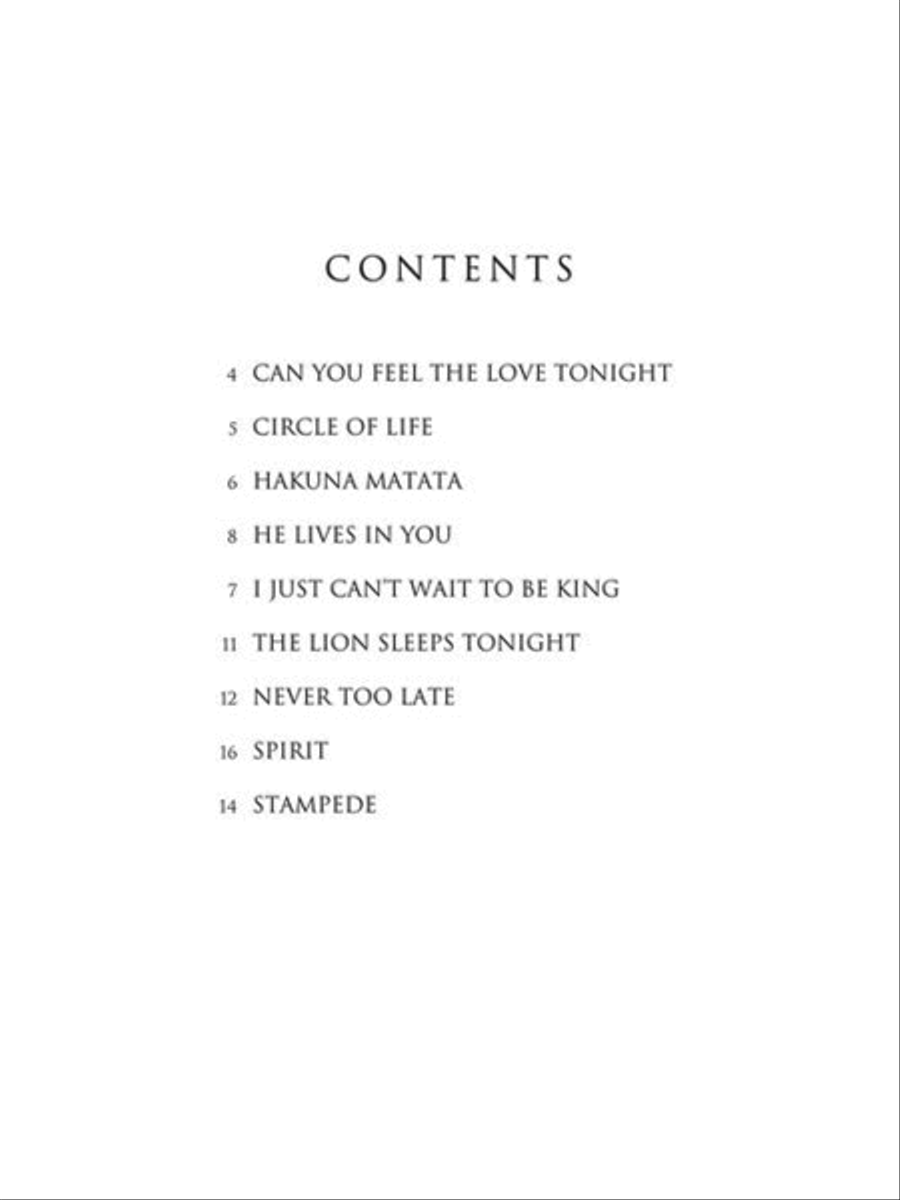 The Lion King for Alto Sax Alto Saxophone scores gallery preview page 3