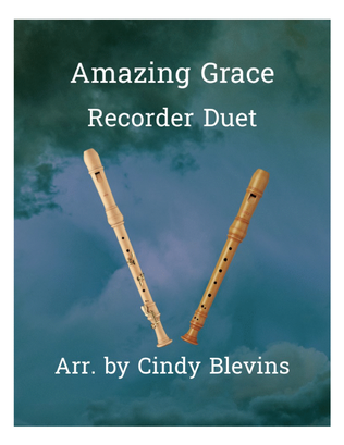 Book cover for Amazing Grace, Recorder Duet
