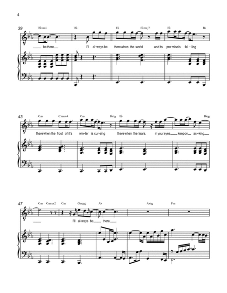 I'll Always Be There I'll Always Be There Voice scores gallery preview page 4
