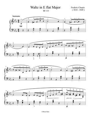 Chopin Waltz in E flat Major BI 133