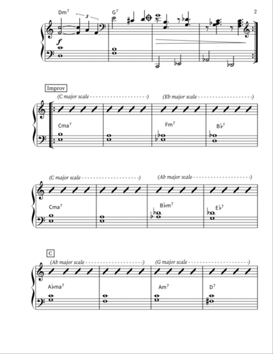 Lady Bird Piano Solo scores gallery preview page 2