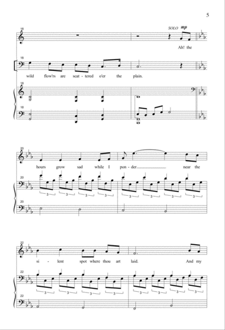 Two Irish Aires 4-Part scores gallery preview page 3