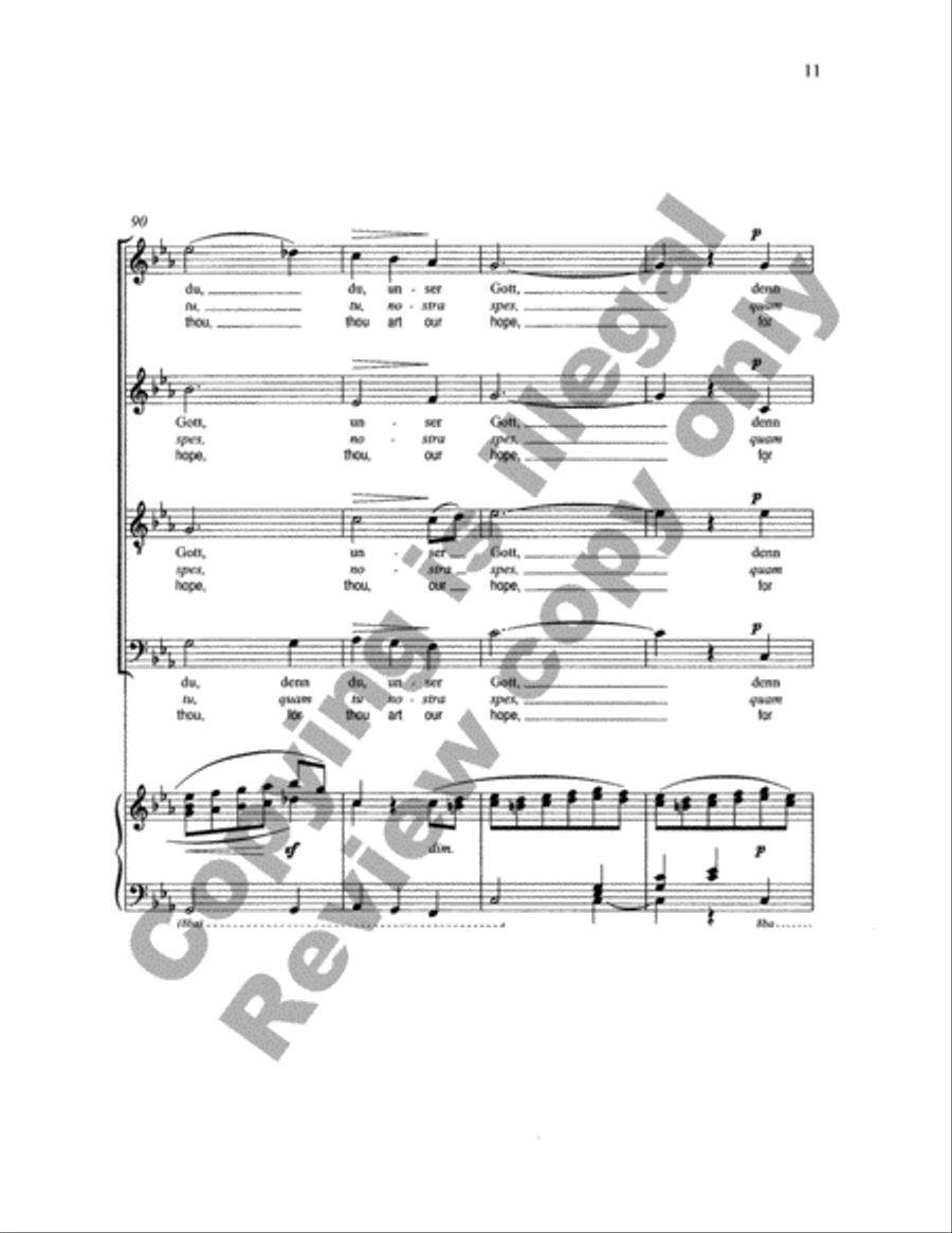 Verleih' uns Frieden (Grant Unto Us Thy Peace, O Lord) (Choral Score) image number null